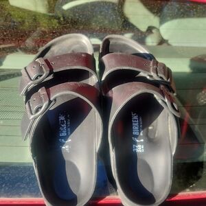 Birkenstock Rich Brown Buckle Sandals
